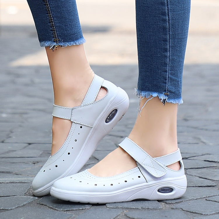 Fashion Hollow Design Solid Color Casual Shoes Nurse Shoes for Woman