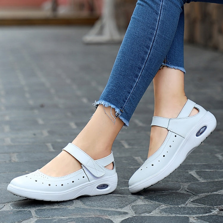 Fashion Hollow Design Solid Color Casual Shoes Nurse Shoes for Woman