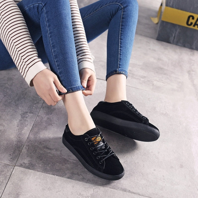Fashion and Comfortable Lace-up Wild Suede Sneakers for Woman