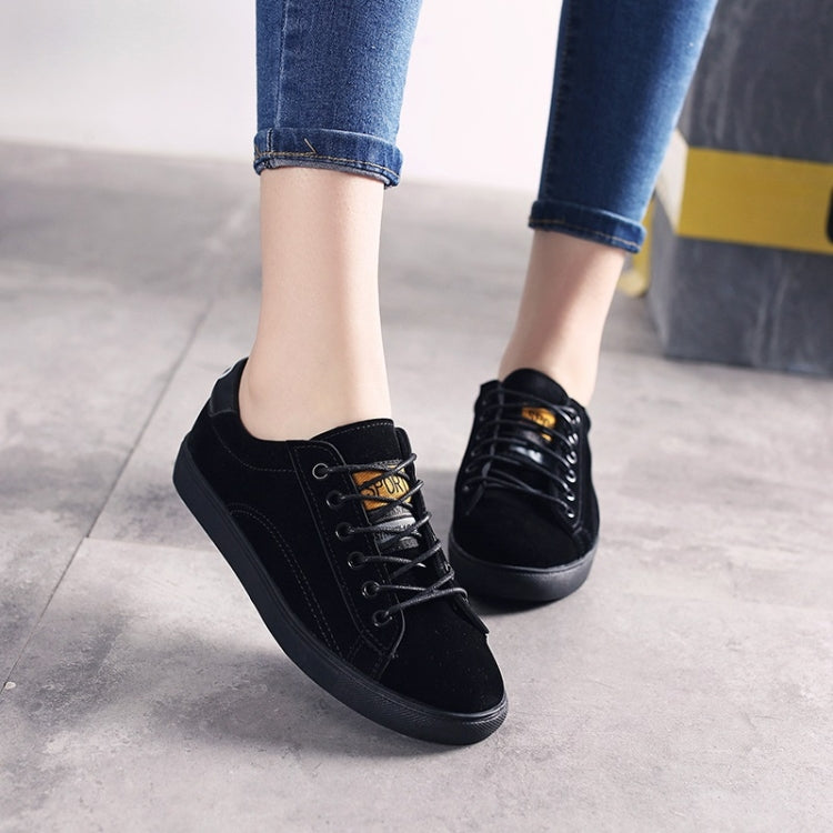Fashion and Comfortable Lace-up Wild Suede Sneakers for Woman