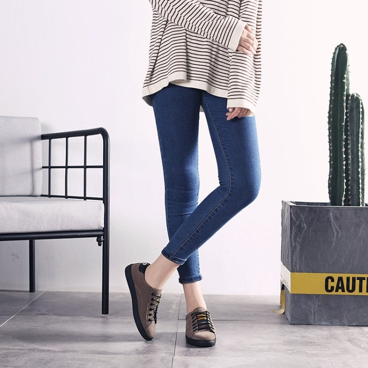 Fashion and Comfortable Lace-up Wild Suede Sneakers for Woman
