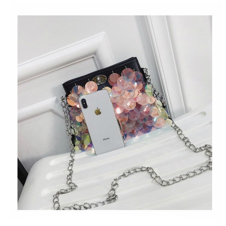 Fashion Sequins Fairy Handbag Chain Single Shoulder Bag Messenger Bag