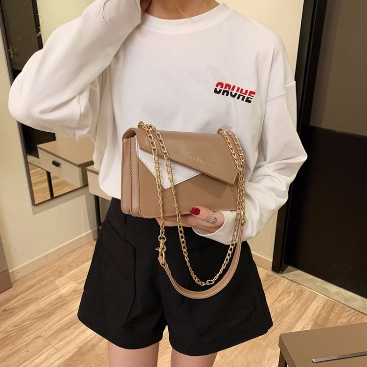 Color Matching Casual Small Square Bag Chain-strap Single Shoulder Bag Ladies Handbag Messenger Bag