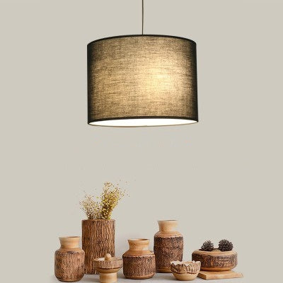 YWXLight Fabric Round Chandelier Modern Minimalist Bar Living Room Bedroom Dining Room Lighting