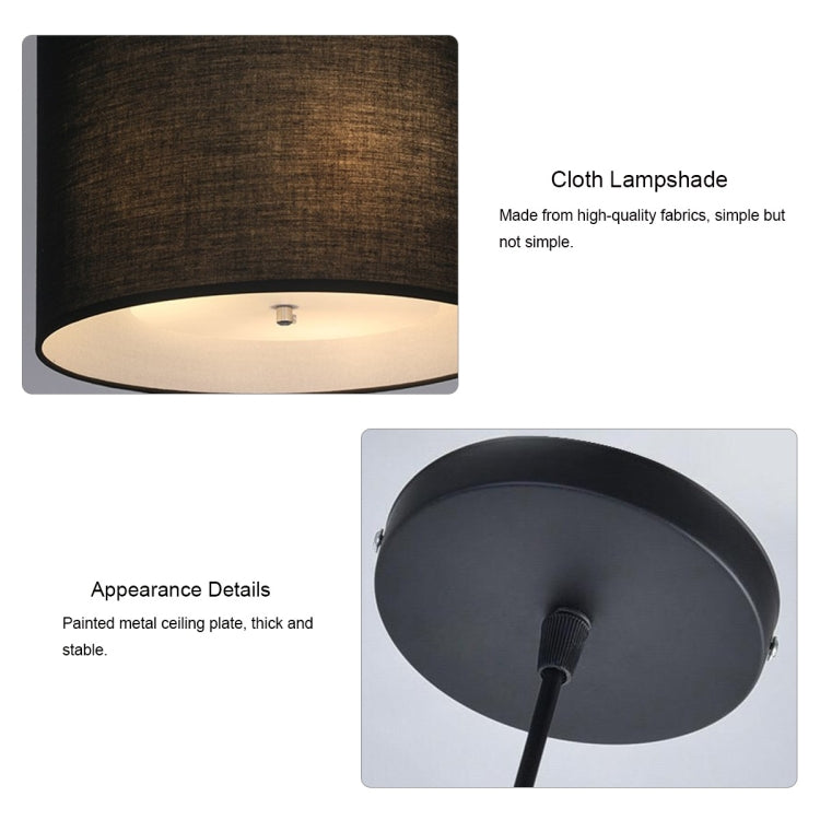 YWXLight Fabric Round Chandelier Modern Minimalist Bar Living Room Bedroom Dining Room Lighting