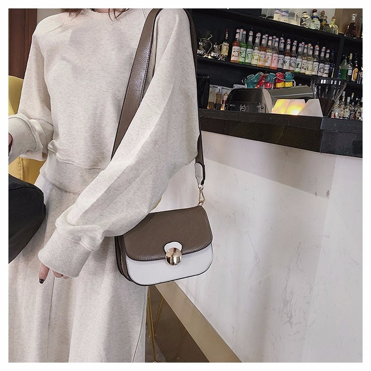 Color Matching Casual Small Square Bag Single Shoulder Bag Messenger Bag Handbag