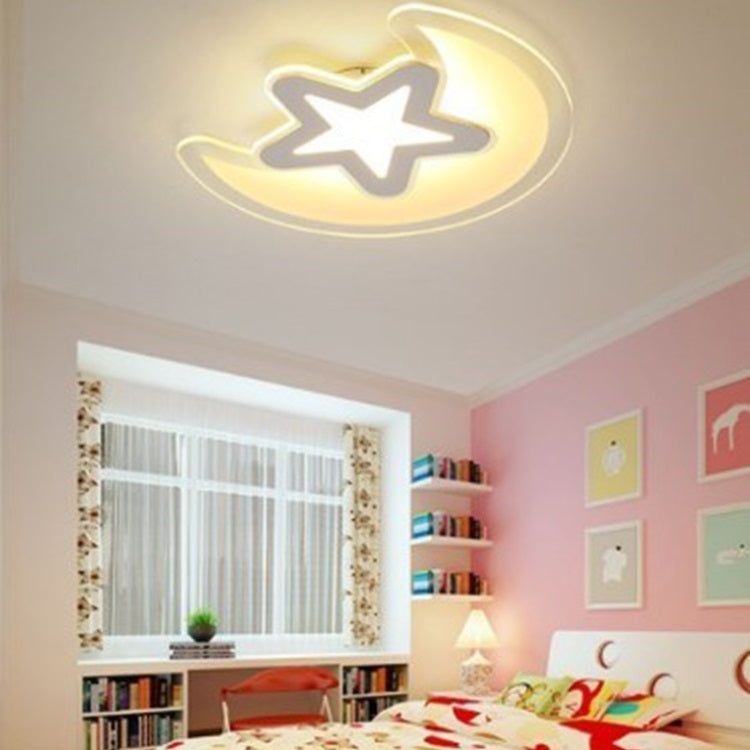 Simple Creative LED Ceiling Lamp Star Moon Ceiling Lamp Nordic Art Ceiling Lamp Modern Bedroom Ceiling Lamp 420mm