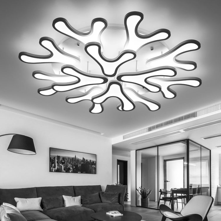 Simple Modern Led Ceiling Lamp Creative Atmosphere Hotel Lobby Ceiling Lamp Living Room Flower Ceiling Lamp, 12 Heads 1000mm, Stepless Dimming + Remote Control