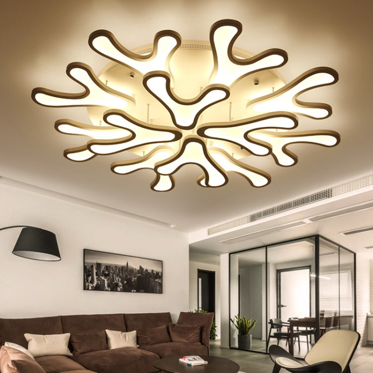 Simple Modern Led Ceiling Lamp Creative Atmosphere Hotel Lobby Ceiling Lamp Living Room Flower Ceiling Lamp, 12 Heads 1000mm, Stepless Dimming + Remote Control