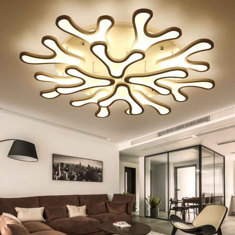 Simple Modern Led Ceiling Lamp Creative Atmosphere Hotel Lobby Ceiling Lamp Living Room Nordic Flower Ceiling Lamp, 12 Heads 1000mm