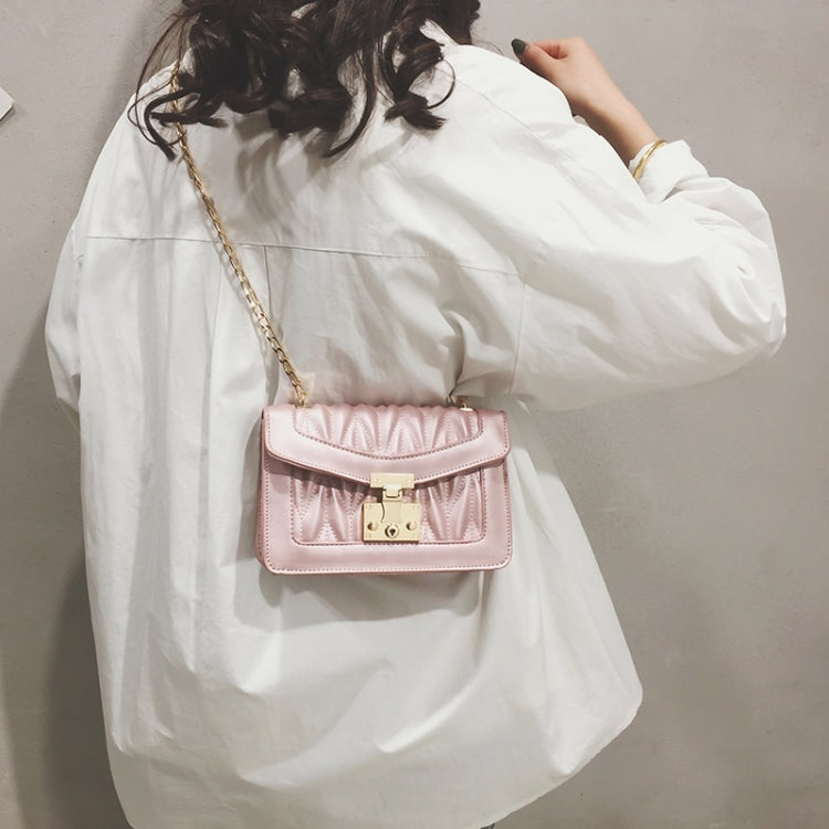 Casual Small Square Bag Shoulder Bag Ladies Handbag Messenger Bag (Pink)