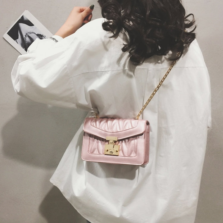 Casual Small Square Bag Shoulder Bag Ladies Handbag Messenger Bag (Pink)