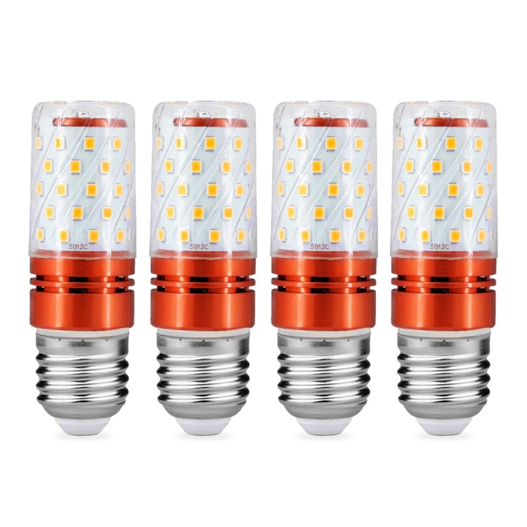 YWXLight E27 LED Bulbs, 8W LED Candelabra Bulb 70 Watt Equivalent, 700lm, Decorative Candle Base E27 Corn Non-Dimmable LED Chandelier Bulbs LED Lamp 4PCS