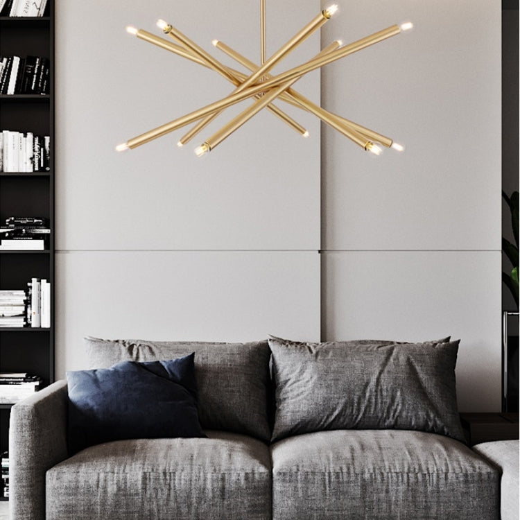 Modern Minimalist Restaurant Bedroom Living Room Art Chandelier, 12 Heads Short