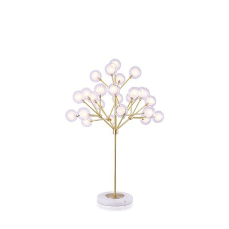 Modern Bedroom Living Room Copper Creative Molecular Firefly Twig Glass Ball Personality Table Lamp