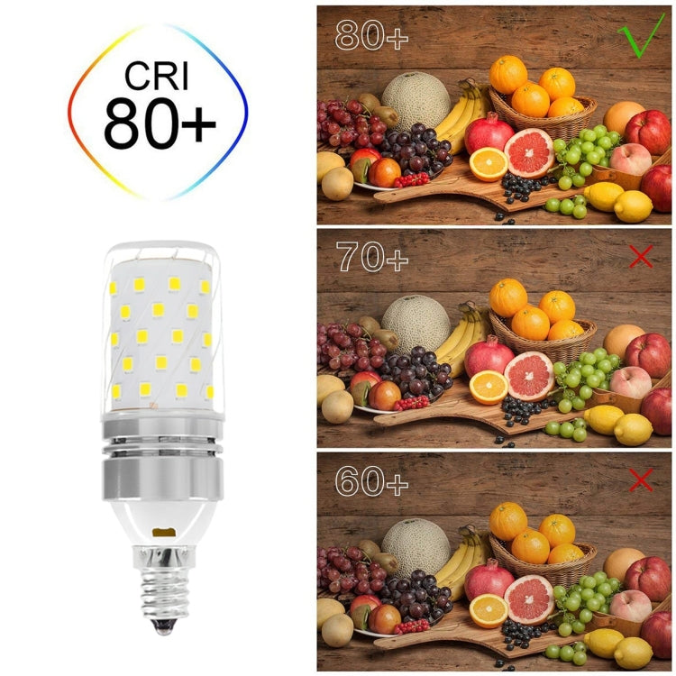 YWXLight E12 LED Bulbs, 8W LED Candelabra Bulb 70 Watt Equivalent, 700lm, Decorative Candle Base E27 Corn Non-Dimmable LED Chandelier Bulbs LED Lamp 4PCS