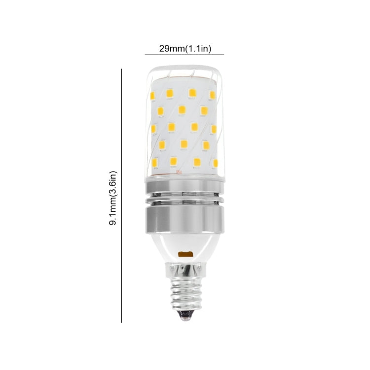YWXLight E12 LED Bulbs, 8W LED Candelabra Bulb 70 Watt Equivalent, 700lm, Decorative Candle Base E27 Corn Non-Dimmable LED Chandelier Bulbs LED Lamp 4PCS