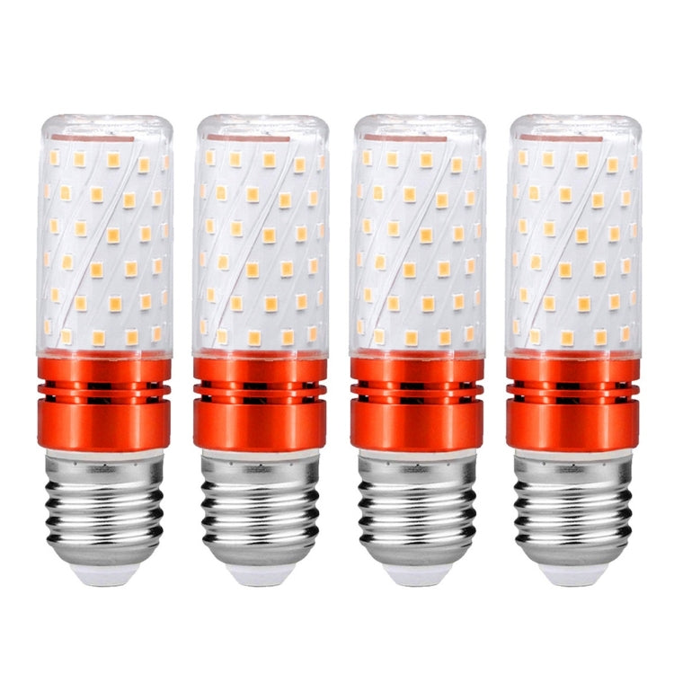 YWXLight E27 LED Bulbs, 12W LED Candelabra Bulb 100 Watt Equivalent, 700lm, Decorative Candle Base E27 Corn Non-Dimmable LED Chandelier Bulbs LED Lamp 4PCS