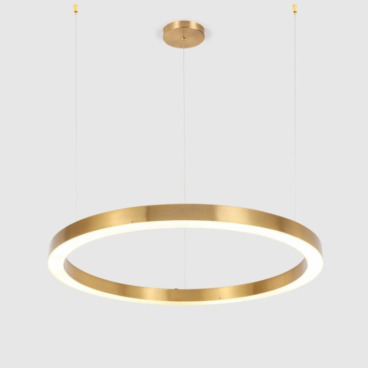 24W Simple Modern Atmosphere Home Creative Personality Living Room Restaurant Hall Ring Chandelier, Diameter: 40cm