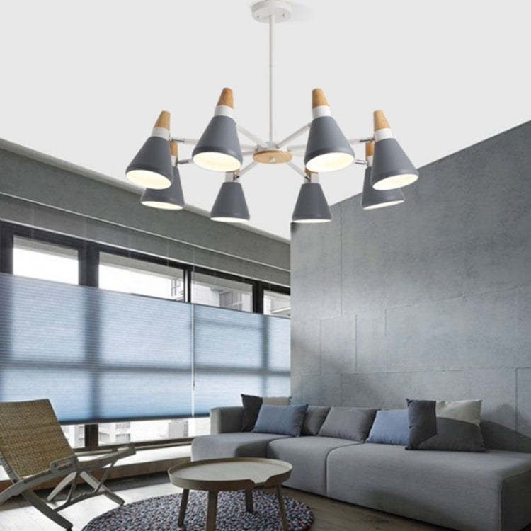 Simple Modern Atmosphere Home Living Room Restaurant Bedroom Macaron Style Living Room Chandelier, 8 Heads