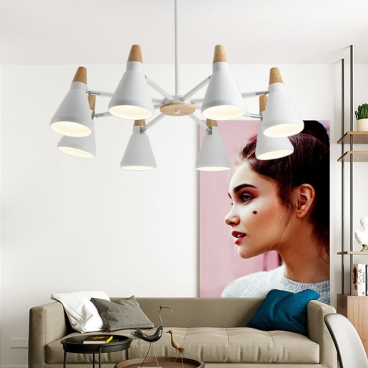 Simple Modern Atmosphere Home Living Room Restaurant Bedroom Macaron Style Living Room Chandelier, 8 Heads