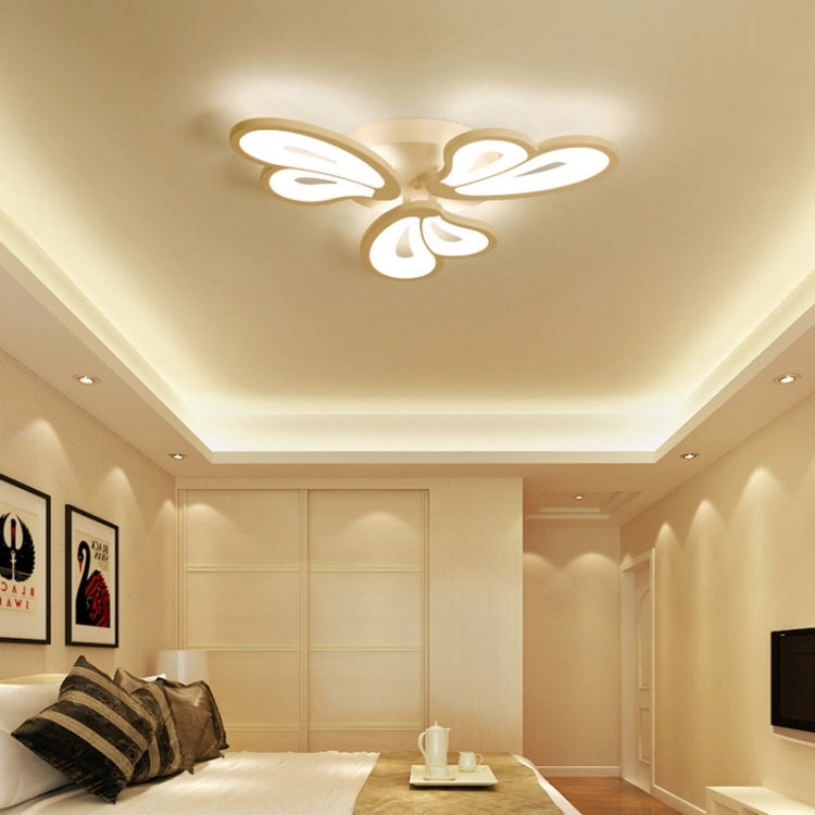 26W Modern Minimalist Living Room Atmosphere Acrylic LED Bedroom Lamp Creative Ceiling Lamp, 3 Heads, Diameter: 600mm, Stepless Dimming + Remote Control