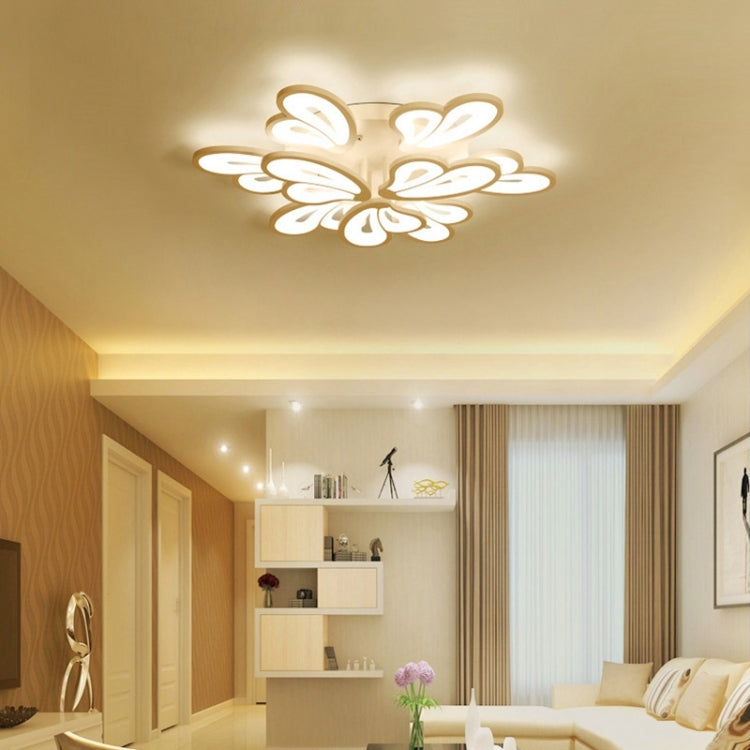 54W Modern Minimalist Living Room Atmosphere Acrylic LED Bedroom Lamp Creative Ceiling Lamp, 9 Heads, Diameter: 800mm, Stepless Dimming + Remote Control