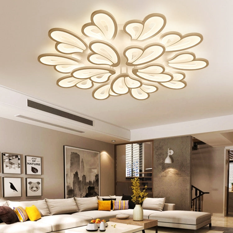 108W Modern Minimalist Living Room Atmosphere Acrylic LED Bedroom Lamp Creative Ceiling Lamp, 15 Heads, Diameter: 1200mm, Stepless Dimming + Remote Control