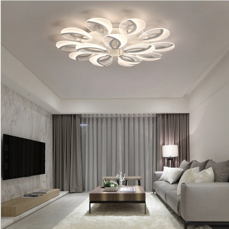 80W Ultra-thin Living Room Simple Modern Atmosphere Warm Bedroom LED Ceiling Lamp, Double Layer 10+5