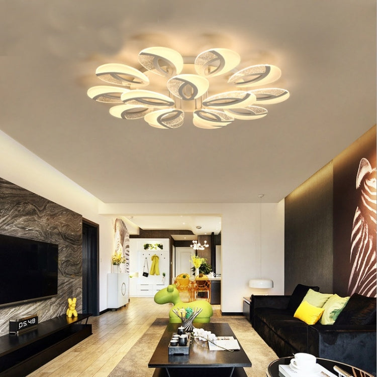 80W Ultra-thin Living Room Simple Modern Atmosphere Warm Bedroom LED Ceiling Lamp, Double Layer 10+5