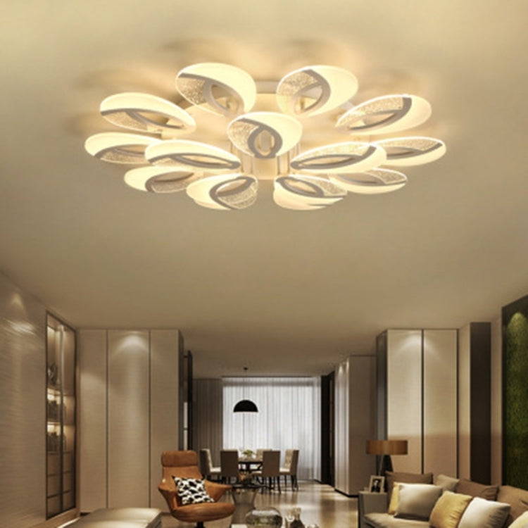 80W Ultra-thin Living Room Simple Modern Atmosphere Warm Bedroom LED Ceiling Lamp, Double Layer 10+5