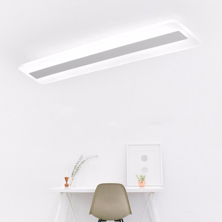 Rectangular Simple Modern Atmosphere Creative Hall Study LED Ceiling Lamp, Size: 80x15cm