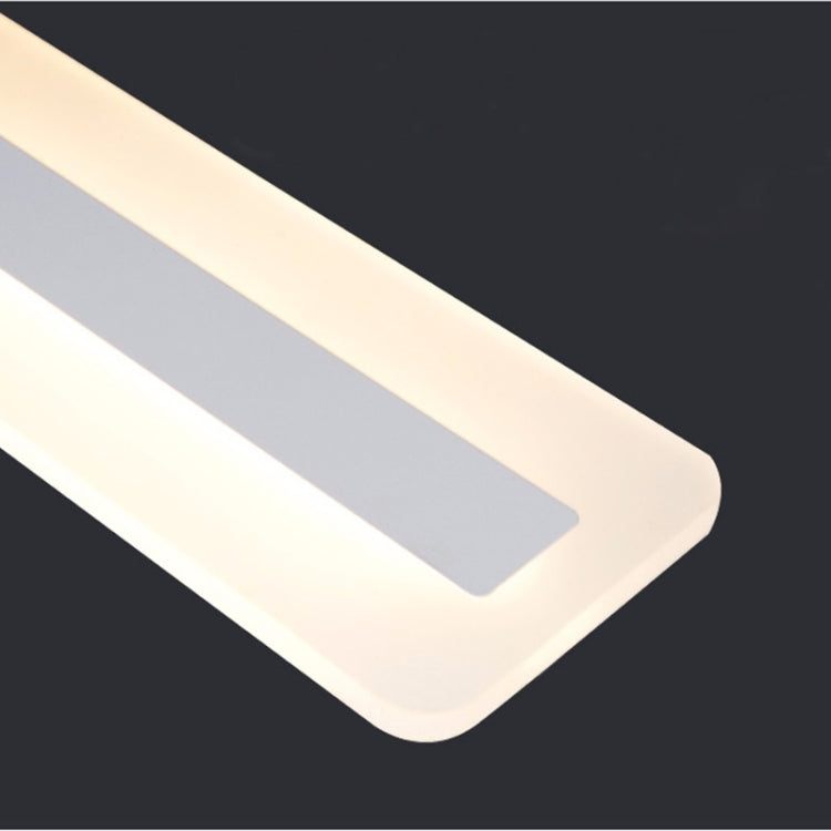 Rectangular Simple Modern Atmosphere Creative Hall Study LED Ceiling Lamp, Size: 80x15cm