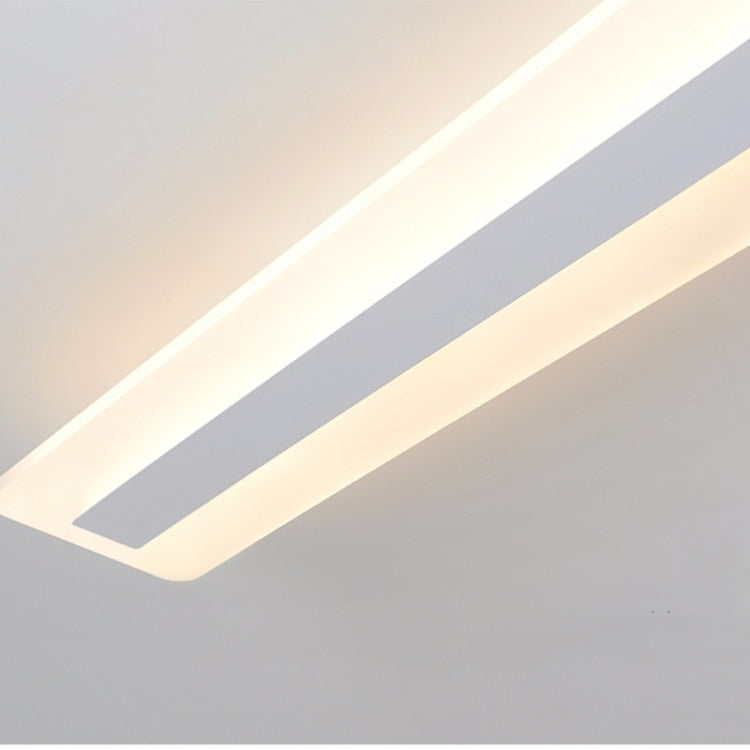 Rectangular Simple Modern Atmosphere Creative Hall Study LED Ceiling Lamp, Size: 80x15cm