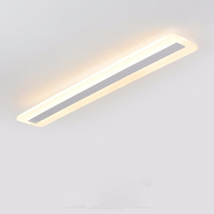 Rectangular Simple Modern Atmosphere Creative Hall Study LED Ceiling Lamp, Size: 80x15cm