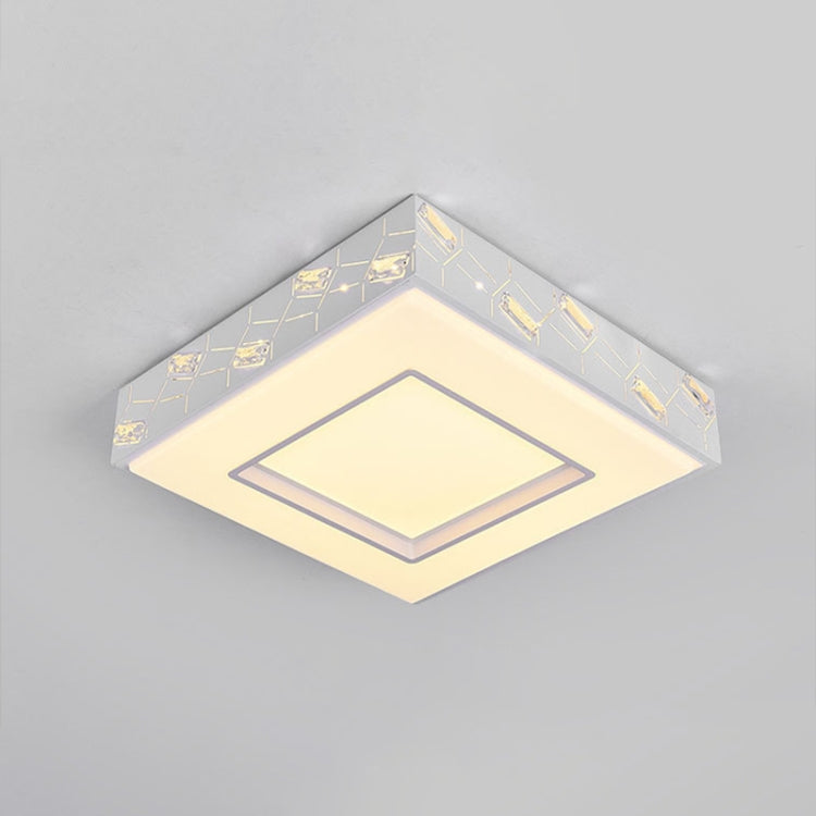 48x48cm Square Simple Modern Atmosphere Home Creative Restaurant Bedroom Living Room LED Ceiling Lamp, Stepless Dimming + Remote Control