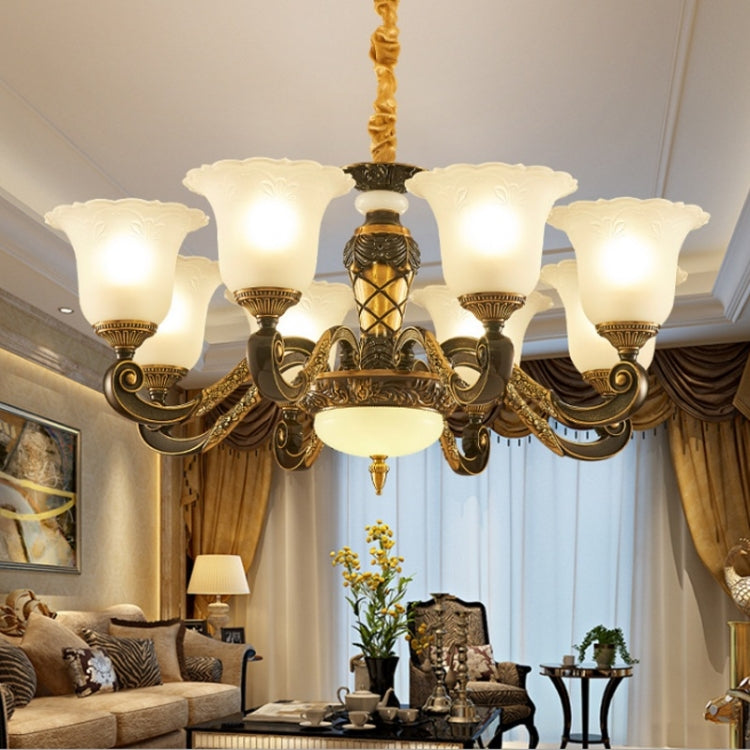 Living Room Simple and Modern Atmosphere Complex Villa Hall Restaurant Crystal Lamps, 8 Heads