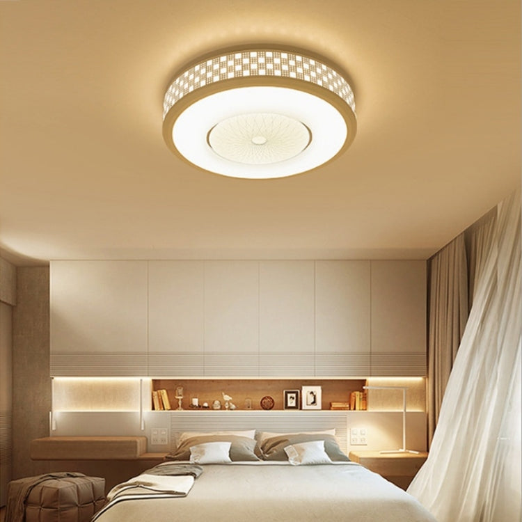 18W Modern Minimalist Round Living Room Lamp Dining Room Bedroom Highlight Chip White Light LED Ceiling Light, Diameter: 30cm