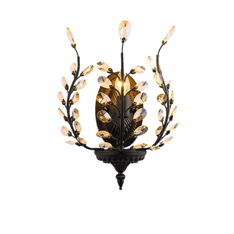 Wrought Iron Wall Lamp Balcony Bedroom Restaurant Mediterranean Creative Personality Wall Porch Aisle Light, Single Head