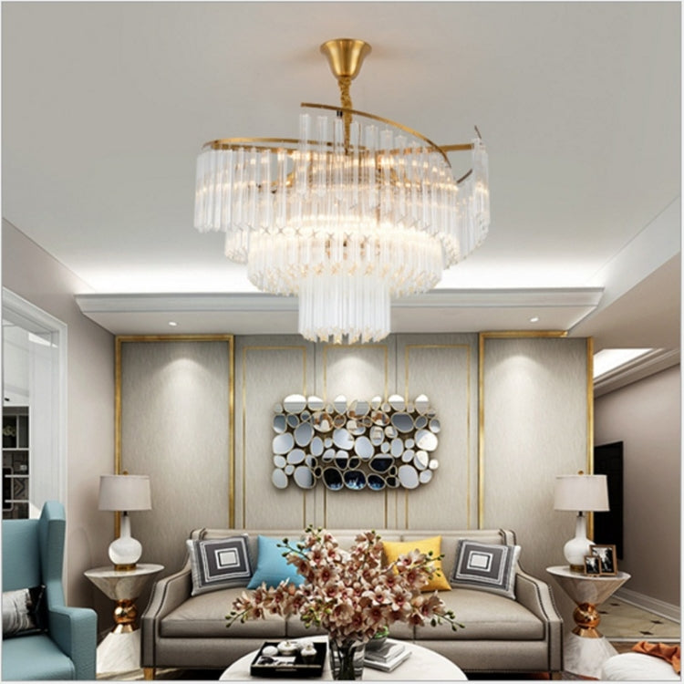 Modern Chandelier Modern Minimalist Dining Room Lamp Creative Personality Living Room Lighting Atmosphere Home Villa Crystal Chandelier without Light Source, 8 Heads, 600 x 420mm