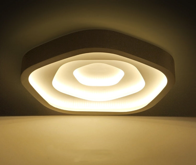 Modern Minimalist Warm Living Room Master Bedroom LED Ceiling Lamp, Three-color Segmentation, Diameter: 530mm