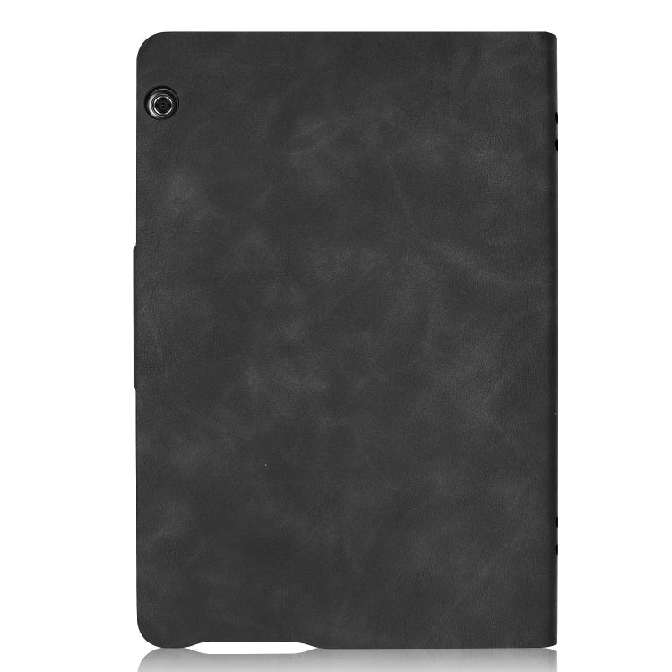 Solid Color Cowhide Texture Horizontal Flip PU Leather Case for Huawei MediaPad T5 10 inch, with Holder