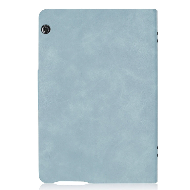 Solid Color Cowhide Texture Horizontal Flip PU Leather Case for Huawei MediaPad T5 10 inch, with Holder