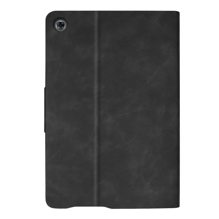 Solid Color Cowhide Texture Horizontal Flip PU Leather Case for Huawei MediaPad M5 Lite 10.1 inch, with Holder & Sleep / Wake-up Function