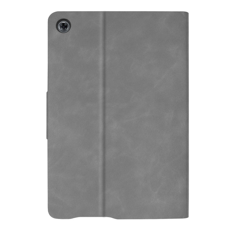 Solid Color Cowhide Texture Horizontal Flip PU Leather Case for Huawei MediaPad M5 Lite 10.1 inch, with Holder & Sleep / Wake-up Function