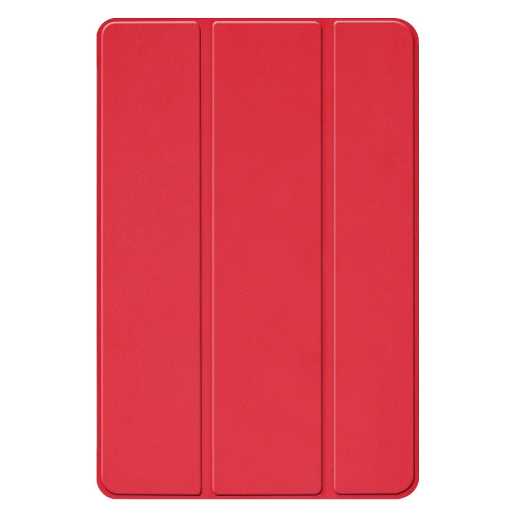 Solid Color Custer Texture Horizontal Flip PU Leather Case for Galaxy Tab Advanced2 / T583, with Three-folding Holder