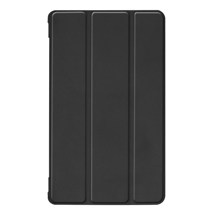 Solid Color Custer Texture Horizontal Flip PU Leather Case for Huawei Honor Tab 5 8.0, with Three-folding Holder