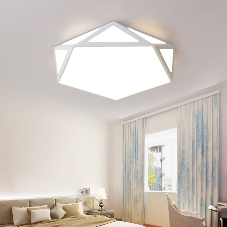 18W Modern Minimalist Warm Living Room Master Bedroom LED Ceiling Light, Three-color Segmentation, Diameter: 42x42cm