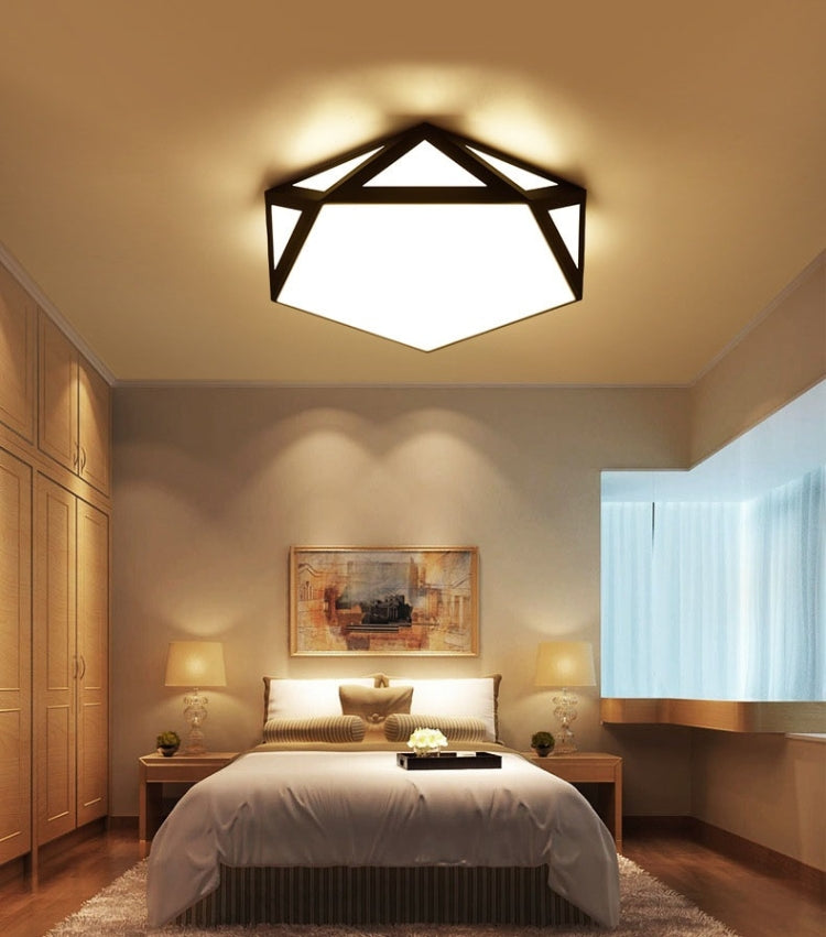 36W Modern Minimalist Warm Living Room Master Bedroom LED Ceiling Light, Three-color Segmentation, Diameter: 62x62cm