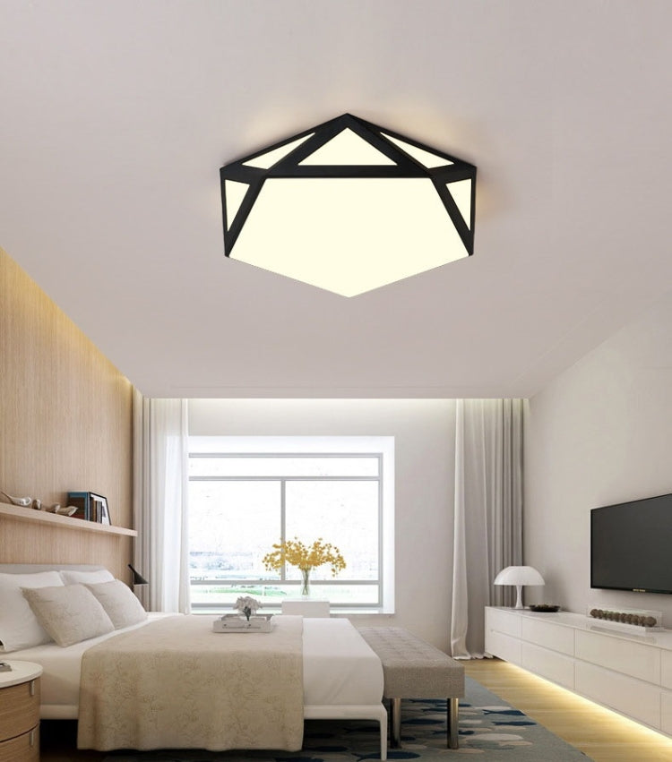 36W Modern Minimalist Warm Living Room Master Bedroom LED Ceiling Light, Three-color Segmentation, Diameter: 62x62cm